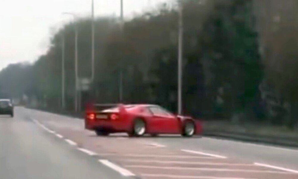 Ferrari F40 crash video: This was the moment he knew, he f***ed up