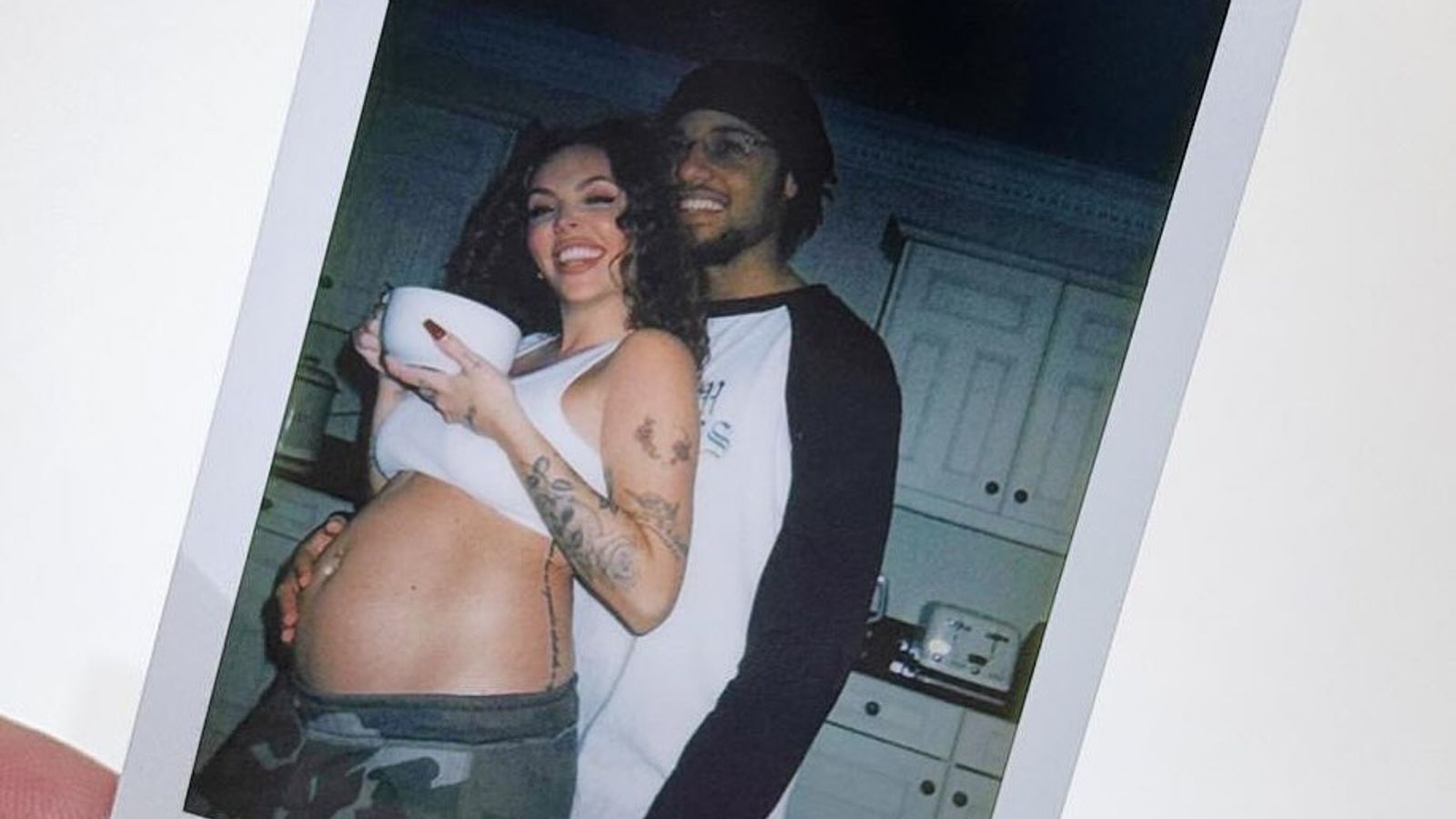 Jesy Nelson announced her pregnancy on Instagram. Pic: Jesy Nelson/Instagram