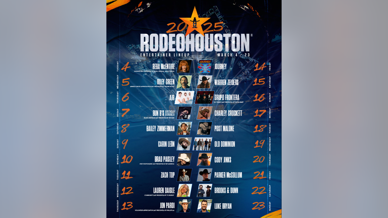 Houston Livestock Show and Rodeo releases 2025 entertainment lineup