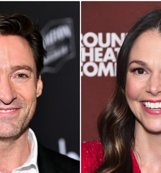 Hugh Jackman, Sutton Foster hold hands amid romance rumors