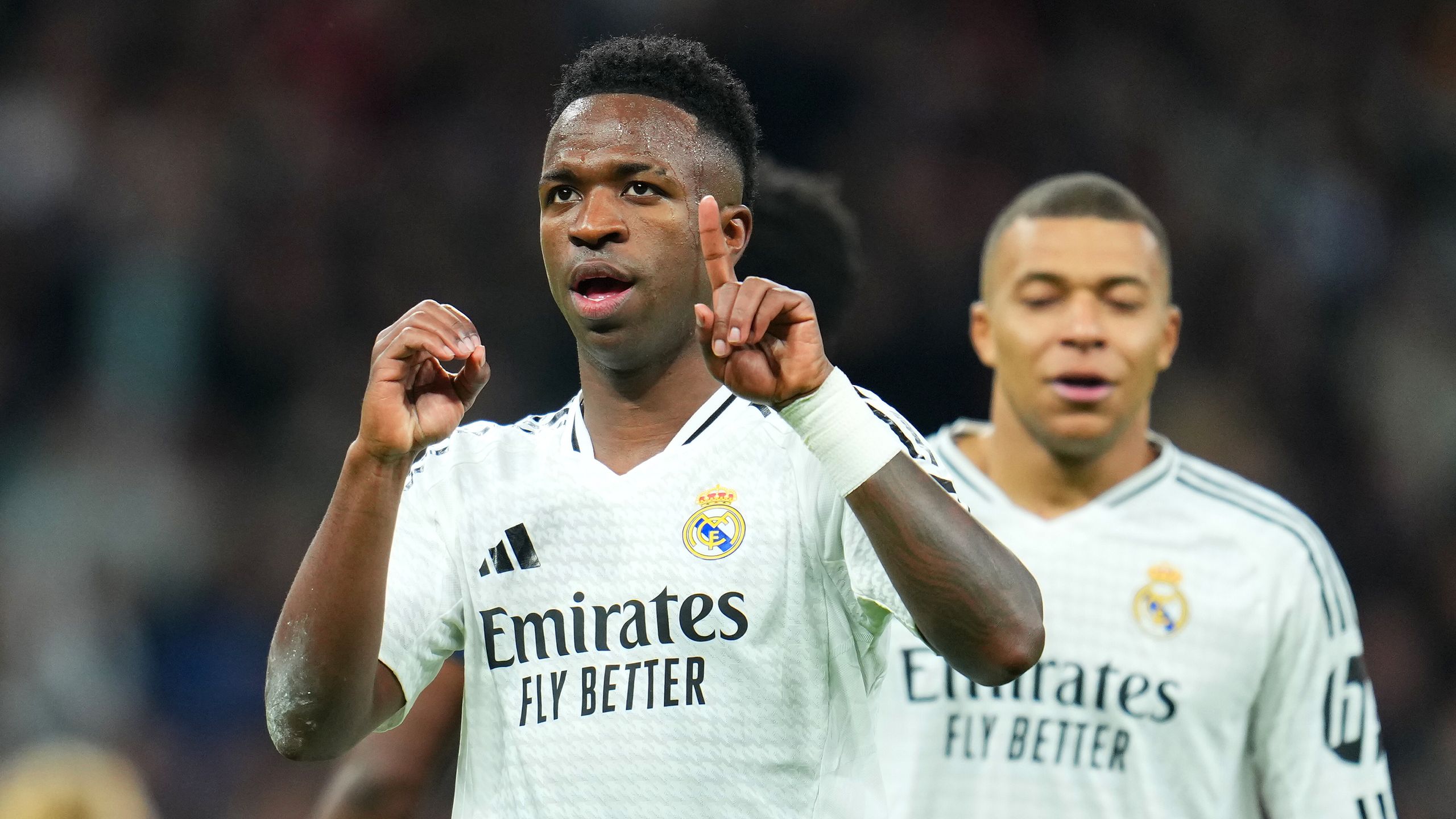 Kylian Mbappe and Vinicius Junior on target as Los Blancos boost last 16 hopes