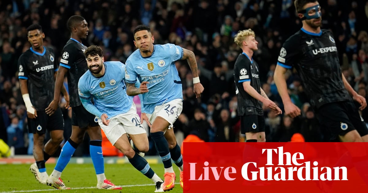 Manchester City 3-1 Club Brugge: Champions League – as it happened | Champions League