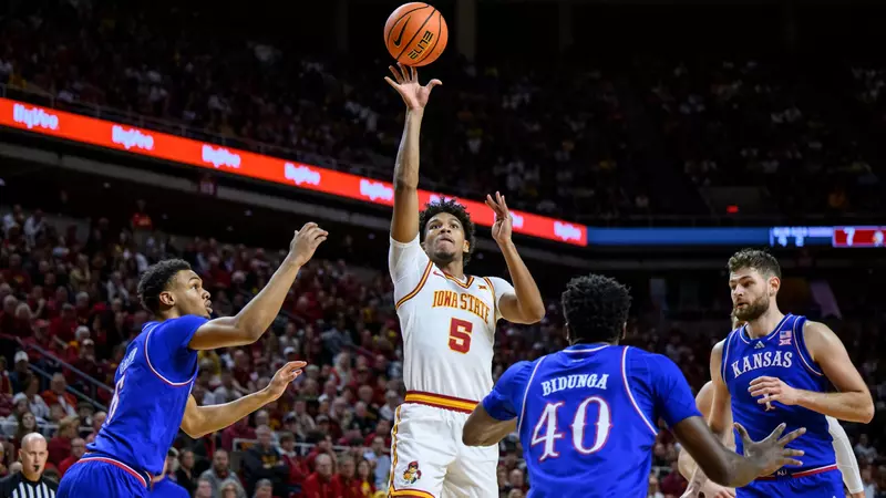 No. 2 Iowa State Wins 12th-Straight In Dominant Victory Over No. 9 Kansas, 74-57