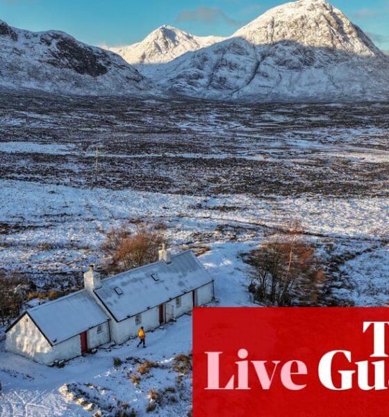 UK weather live: new amber weather warning for snow issued for south-west England | UK weather