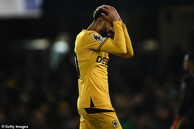 Wolves star Matheus Cunha has issued a furious response to a reporter on social media after he was accused of ignoring away fans following his side's defeat to Chelsea on Monday night